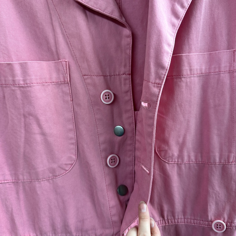 NWOT Pistola bubblegum pink cotton boiler jumpsuit - Picture 5 of 7